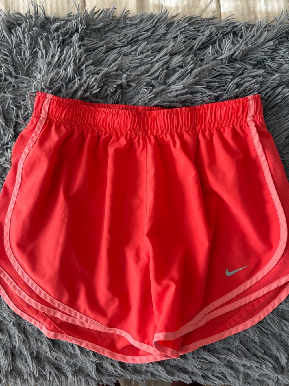 Nike Women’s Coral-Red Athletic Running Shorts